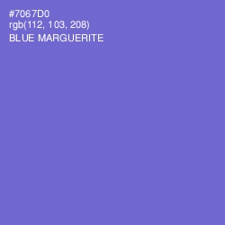 #7067D0 - Blue Marguerite Color Image